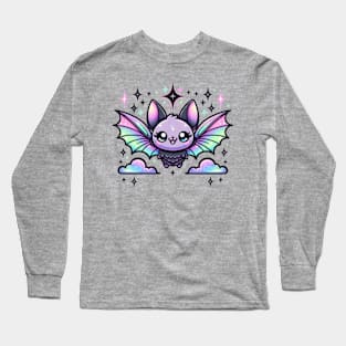 Bat Pastel Goth Kawaii Chibi Cute Long Sleeve T-Shirt